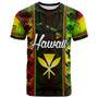 Hawaii Custom Personalised T-Shirt Kanakamaoli Flag With Map Traditional Patterns