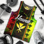 Hawaii Custom Personalised Tank Top Kanakamaoli Flag With Map Traditional Patterns