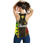 Hawaii Custom Personalised Women Tank Kanakamaoli Flag With Map Traditional Patterns