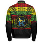 Hawaii Bomber Jacket Henry J. Kaiser High School Reggae Color Polynesian