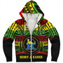 Hawaii Sherpa Hoodie Henry J. Kaiser High School Reggae Color Polynesian