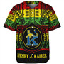 Hawaii Baseball Shirt Henry J. Kaiser High School Reggae Color Polynesian