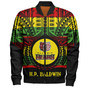 Hawaii Bomber Jacket Henry Perrine Baldwin High School Reggae Color Polynesian