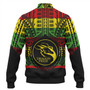 Hawaii Baseball Jacket Honokaʻa High & Intermediate School Reggae Color Polynesian