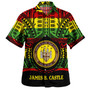 Hawaii Hawaiian Shirt James B. Castle High School Reggae Color Polynesian