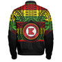 Hawaii Bomber Jacket Kahuku High & Intermediate School Reggae Color Polynesian