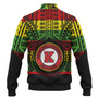 Hawaii Baseball Jacket Kahuku High & Intermediate School Reggae Color Polynesian