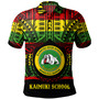 Hawaii Polo Shirt Kaimuki High School Reggae Color Polynesian