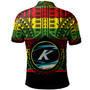 Hawaii Polo Shirt Kapolei High School Reggae Color Polynesian