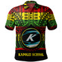 Hawaii Polo Shirt Kapolei High School Reggae Color Polynesian