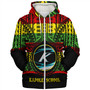 Hawaii Sherpa Hoodie Kapolei High School Reggae Color Polynesian