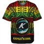 Hawaii Baseball Shirt Kapolei High School Reggae Color Polynesian