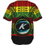 Hawaii Baseball Shirt Kapolei High School Reggae Color Polynesian