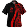 Tonga Custom Personalised Hawaiian Shirt Polynesian Tentacle Tribal Pattern