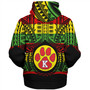 Hawaii Sherpa Hoodie Keaʻau High School Reggae Color Polynesian