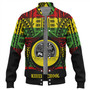 Hawaii Baseball Jacket Kihei Charter School Reggae Color Polynesian