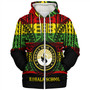 Hawaii Sherpa Hoodie Kohala High School Reggae Color Polynesian