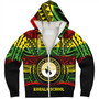 Hawaii Sherpa Hoodie Kohala High School Reggae Color Polynesian