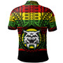 Hawaii Polo Shirt Konawaena High School Reggae Color Polynesian