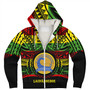 Hawaii Sherpa Hoodie Laupāhoehoe Community Public Charter School Reggae Color Polynesian