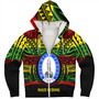 Hawaii Sherpa Hoodie Maui High School Reggae Color Polynesian