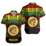 Hawaii Short Sleeve Shirt Mililani High School Reggae Color Polynesian