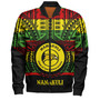 Hawaii Bomber Jacket Nanakuli High and Intermediate School Reggae Color Polynesian