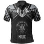Niue Custom Personalised Polo Shirt Polynesian Tribal Tattoo