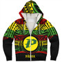 Hawaii Sherpa Hoodie Pāhoa High & Intermediate Shool Reggae Color Polynesian