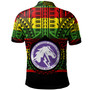 Hawaii Polo Shirt Pearl City High School Reggae Color Polynesian