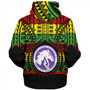 Hawaii Sherpa Hoodie Pearl City High School Reggae Color Polynesian