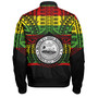 Hawaii Bomber Jacket President William McKinley High School Reggae Color Polynesian