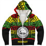 Hawaii Sherpa Hoodie President William McKinley High School Reggae Color Polynesian