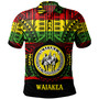 Hawaii Polo Shirt Waiakea High School Reggae Color Polynesian
