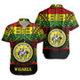 Hawaii Short Sleeve Shirt Waiakea High School Reggae Color Polynesian