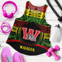 Hawaii Women Tank Waialua High and Intermediate School Reggae Color Polynesian
