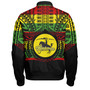 Hawaii Bomber Jacket Waimea Elementary School Reggae Color Polynesian