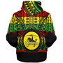 Hawaii Sherpa Hoodie Waimea High School Reggae Color Polynesian