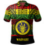 Hawaii Polo Shirt Waipahu High School Reggae Color Polynesian