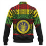 Hawaii Baseball Jacket Waipahu High School Reggae Color Polynesian