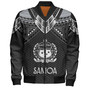 Samoa Custom Personalised Bomber Jacket Polynesian Tribal Tattoo