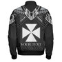 Wallis And Futuna Custom Personalised Bomber Jacket Polynesian Tribal Tattoo