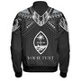 Guam Custom Personalised Bomber Jacket Polynesian Tribal Tattoo