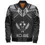 Kosrae Custom Personalised Bomber Jacket Polynesian Tribal Tattoo