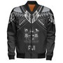 Fiji Custom Personalised Bomber Jacket Polynesian Tribal Tattoo