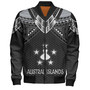 Austral Islands Custom Personalised Bomber Jacket Polynesian Tribal Tattoo