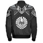 Tahiti Custom Personalised Bomber Jacket Polynesian Tribal Tattoo