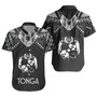 Tonga Custom Personalised Short Sleeve Shirt Polynesian Tribal Tattoo