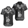 New Caledonia Custom Personalised Short Sleeve Shirt Polynesian Tribal Tattoo