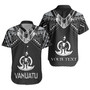 Vanuatu Custom Personalised Short Sleeve Shirt Polynesian Tribal Tattoo